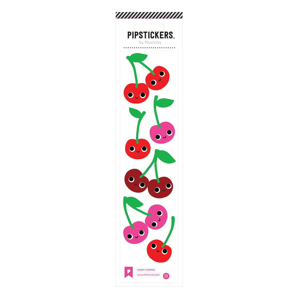 Googly Eyed Cherries Sticker Sheet by Pipsticks - Freshie & Zero Studio Shop