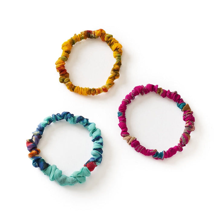 Priya Scrunchie Bracelet - Set of 3 - Freshie & Zero Studio Shop