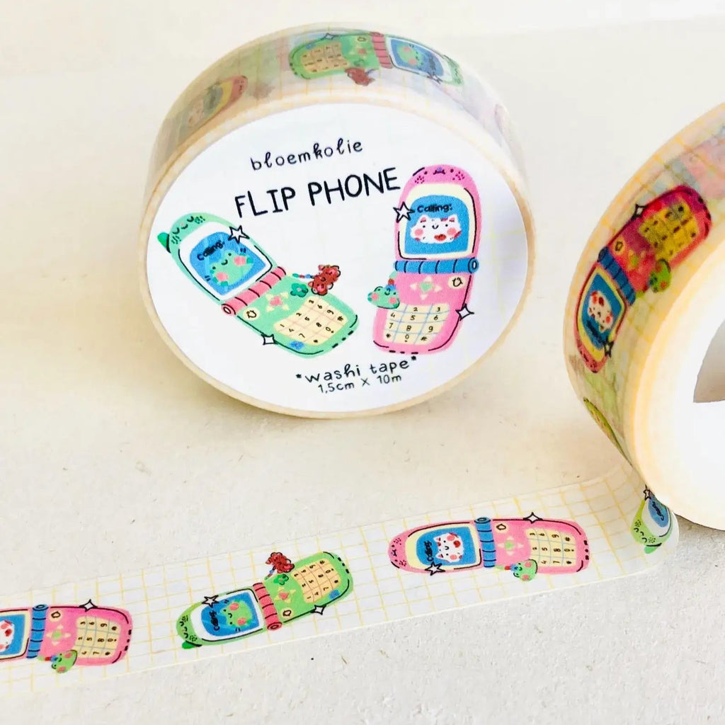 Flip Phone Washi Tape - Freshie & Zero Studio Shop