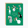 Boxed Jingle Cats Holiday Cards - Set of 8 - Freshie & Zero Studio Shop