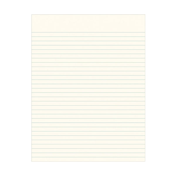 Yellow pinstripe signature journal by Ruff House Print Shop, lined notebook with a stylish yellow and white pinstripe cover.
