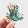 Nashville Cowboy Boots Sticker - Freshie & Zero Studio Shop