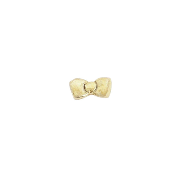 Micro Stud Earrings: 14kt Gold Vermeil / Bow / Pair - Freshie & Zero Studio Shop