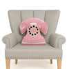 Pink Rotary Telephone Hook Pillow - Freshie & Zero Studio Shop