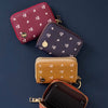 Zip Around Wallet - Pretty Posies Navy - Freshie & Zero Studio Shop