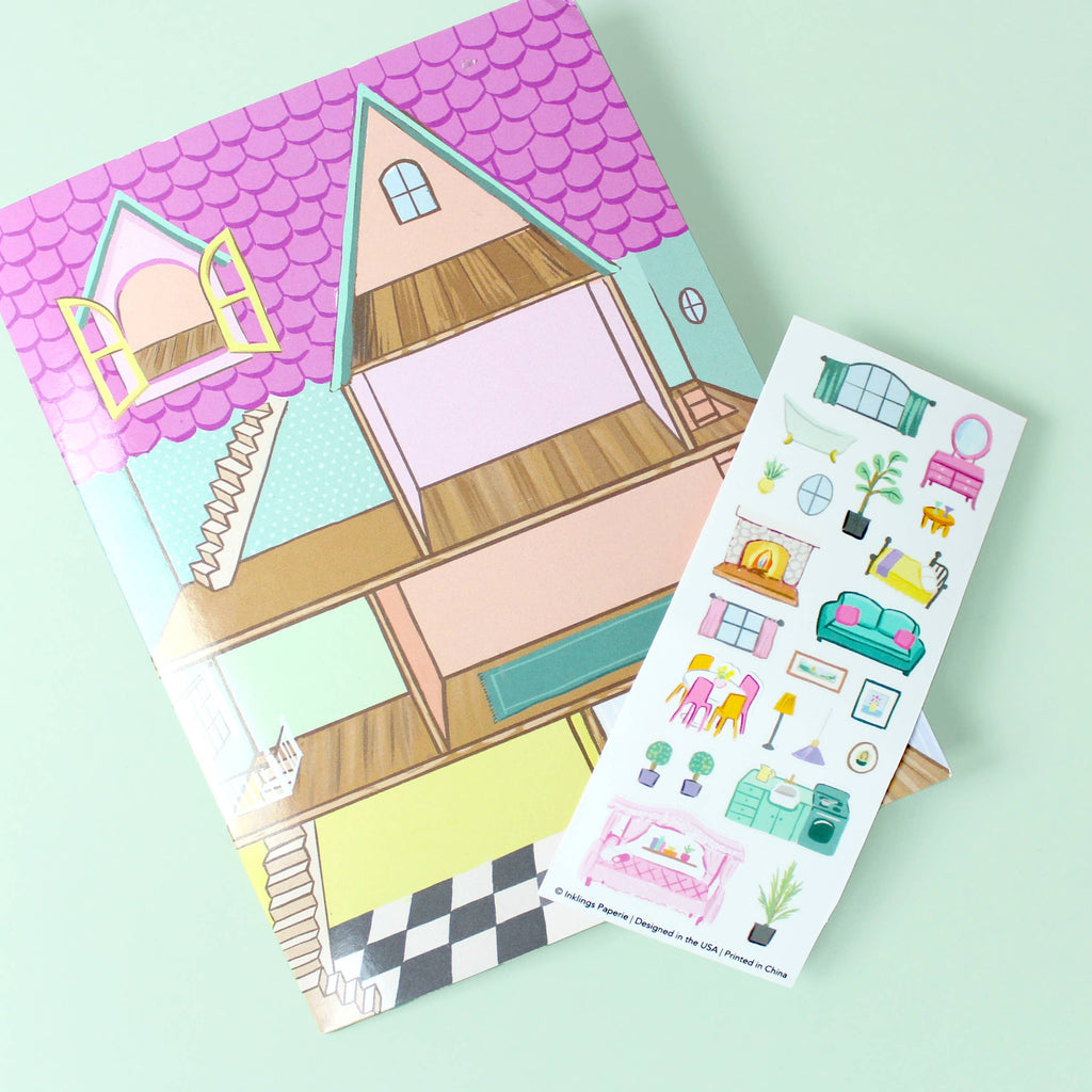 Dollhouse - Sticker Scene Card - Freshie & Zero Studio Shop