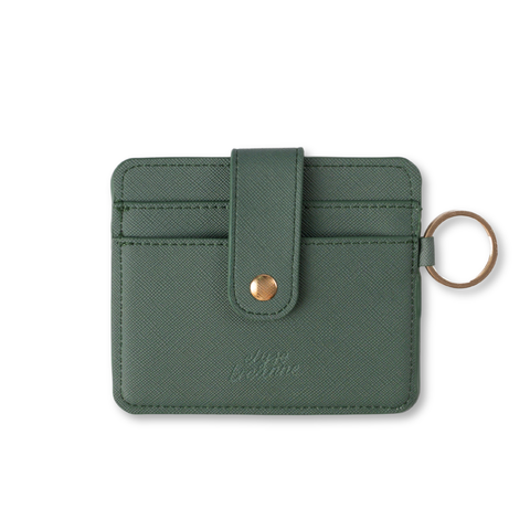 Elyse Breanne Design Jade keyring and card wallet accessory with compact design and metal keyring attachment