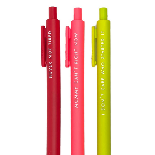 Gel Pens for Moms Set of 3