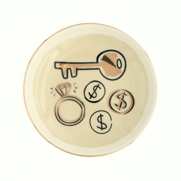 Daily Bling Round Trinket Dish - Freshie & Zero Studio Shop