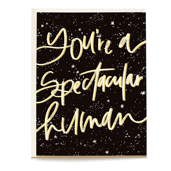 You're a Spectacular Human Greeting Card - Freshie & Zero Studio Shop