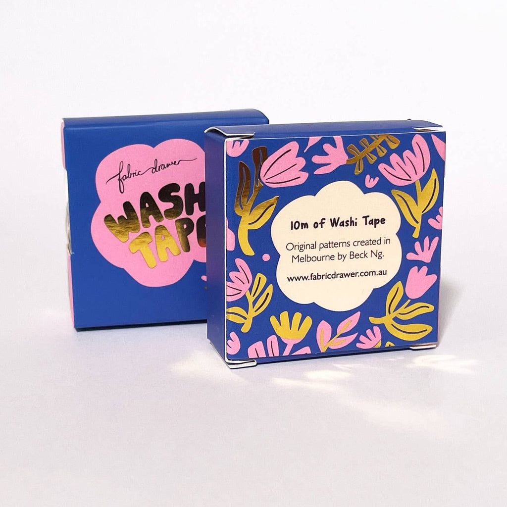 Washi Tape - Weaving Petals Purple - Freshie & Zero Studio Shop
