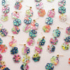 Colorful Handpainted Delilah Flower Dangle Earrings - Freshie & Zero Studio Shop