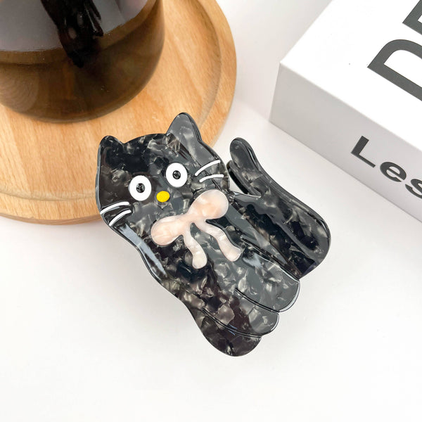 Curious Cat Hair Claw Clip - Freshie & Zero Studio Shop