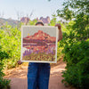 Banner Peak Art Print by Caroline Clark, scenic mountain landscape artwork on paper