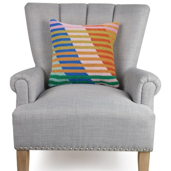 Juxtapose Colorful Hook Pillow - Freshie & Zero Studio Shop