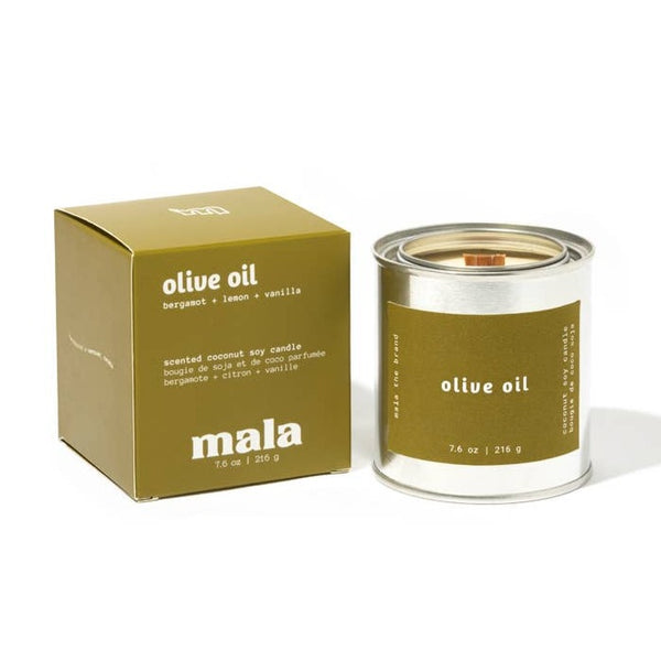 Mala Candle: Olive Oil | Bergamot + Lemon + Vanilla - Freshie & Zero Studio Shop