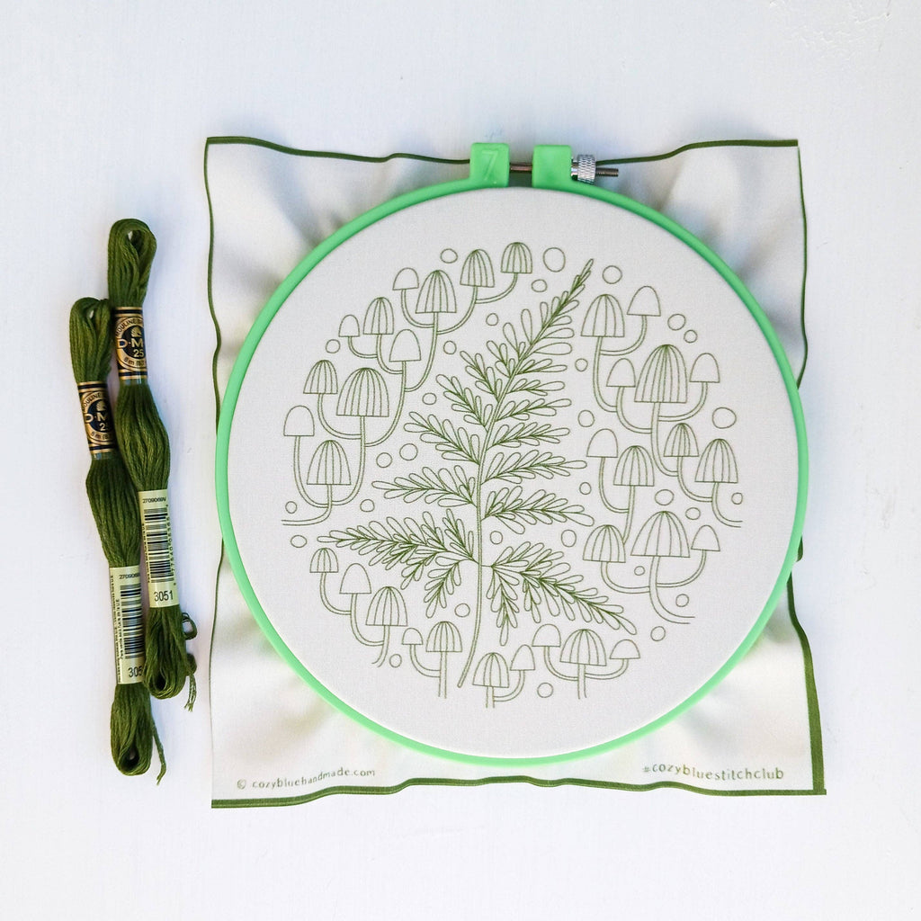Fern and Friends Embroidery Kit by Cozyblue - Freshie & Zero Studio Shop