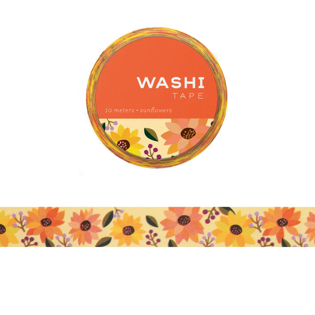Washi Tape: Sunflowers - Freshie & Zero Studio Shop