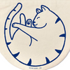 Curled Cat Round Tote Bag - Freshie & Zero Studio Shop