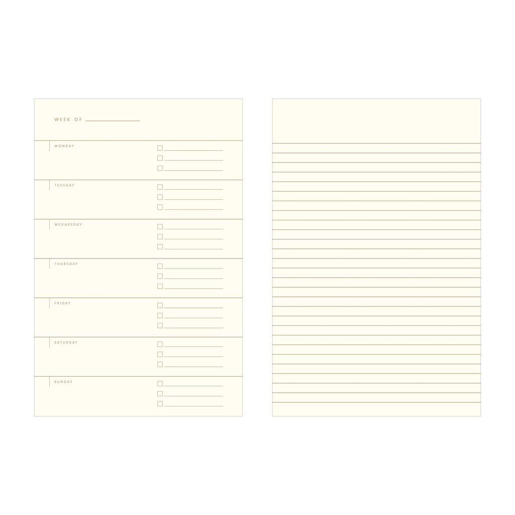 Simple Plan Undated Weekly Planner Journal | Forest Green - Freshie & Zero Studio Shop