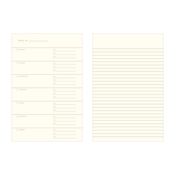 Lilac Undated Weekly Planner Journal - Freshie & Zero Studio Shop