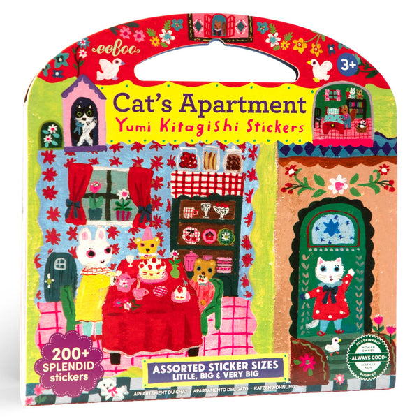 Cat's Apartment Stickers by Yumi Kitagishi - Freshie & Zero Studio Shop