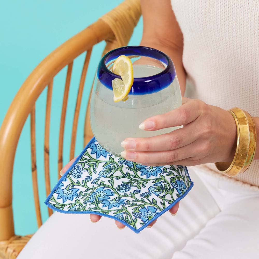 Sloane Reusable Eco Cocktail Napkins, set of 8 - Freshie & Zero Studio Shop