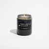 P.F. Candle Co. Teakwood & Tobacco Celestial Collection candle in a glass jar, showcasing a warm, earthy candle with wooden and tobacco scent.