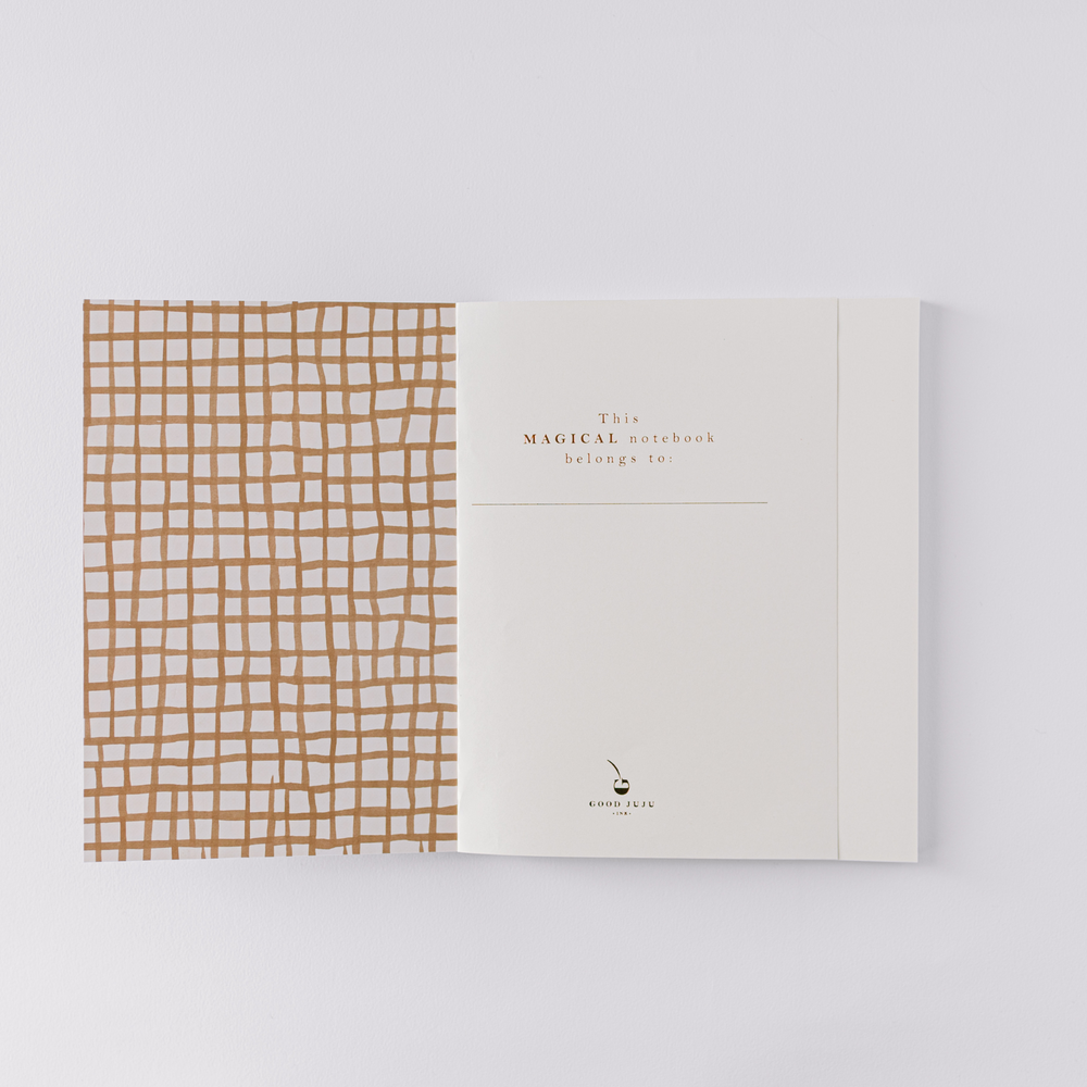 Green Mushroom Pattern Softcover Notebook - Freshie & Zero Studio Shop