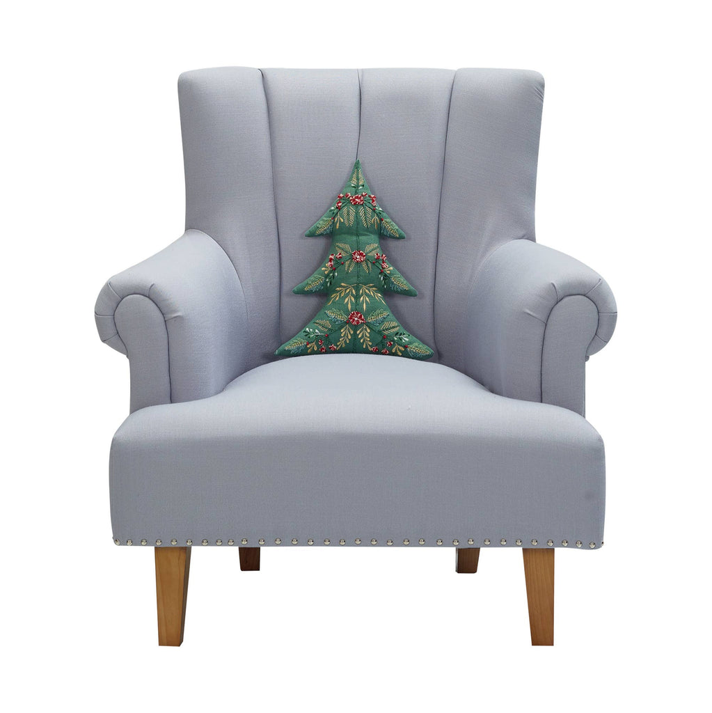 Tree Shaped Embroidered Pillow - Freshie & Zero Studio Shop