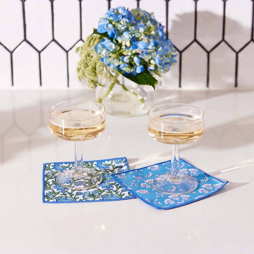 Sloane Reusable Eco Cocktail Napkins, set of 8 - Freshie & Zero Studio Shop