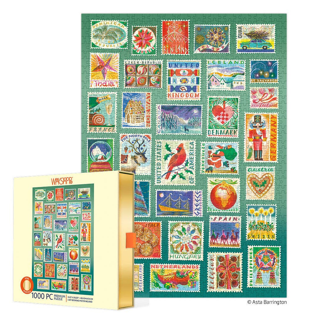 Seasonal Stamps 1000 Piece Puzzle - Freshie & Zero Studio Shop