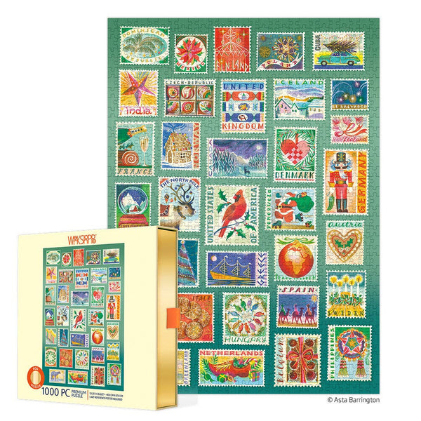 Seasonal Stamps 1000 Piece Puzzle - Freshie & Zero Studio Shop