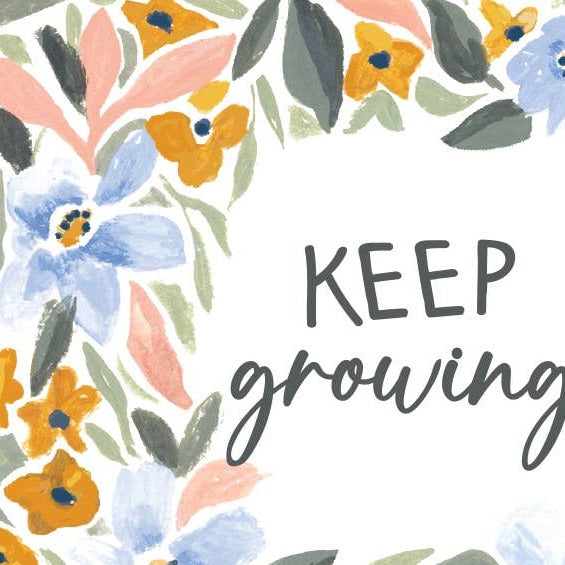 Keep Growing Flower Sticker - Freshie & Zero Studio Shop