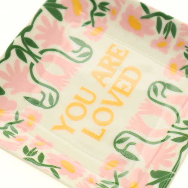 You Are Loved Square Trinket Dish - Freshie & Zero Studio Shop