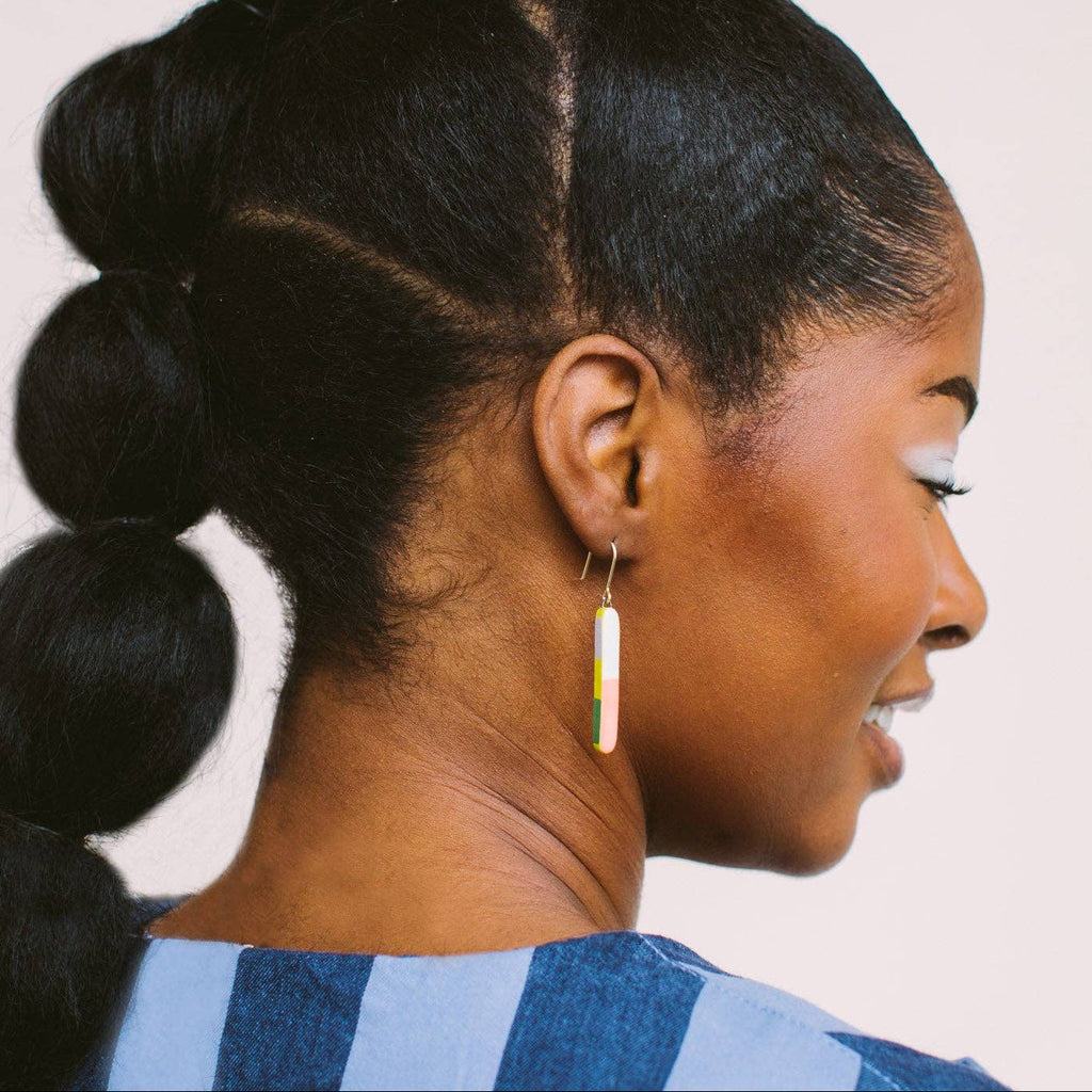 Sunny Colorblock Skinny Dip Earrings - Freshie & Zero Studio Shop