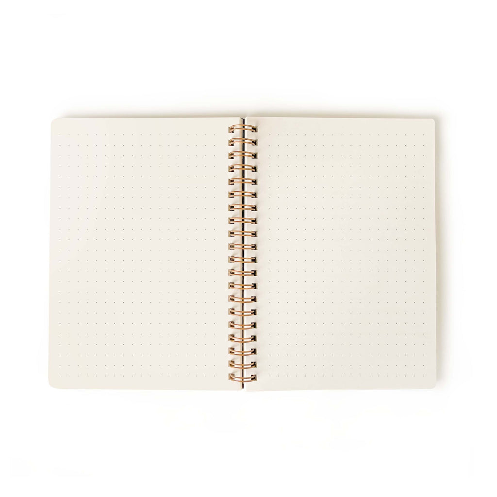 Floral Stamp Small Bullet/Dotted Notebook - Freshie & Zero Studio Shop