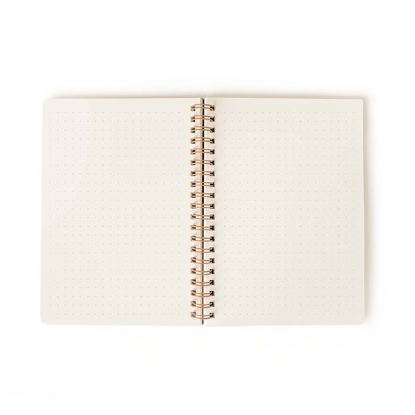 Floral Stamp Small Bullet/Dotted Notebook - Freshie & Zero Studio Shop