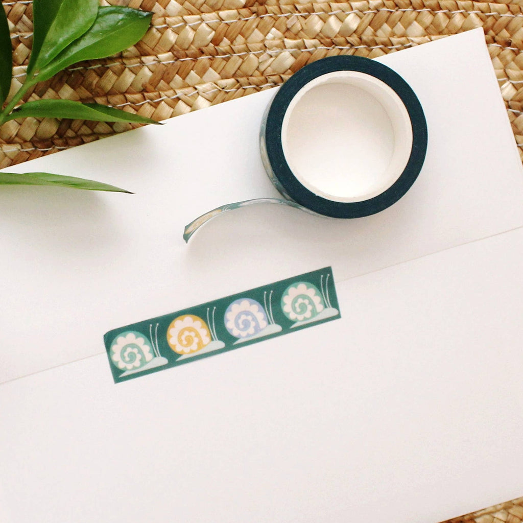 Washi Tape: Folksy Snails - Freshie & Zero Studio Shop