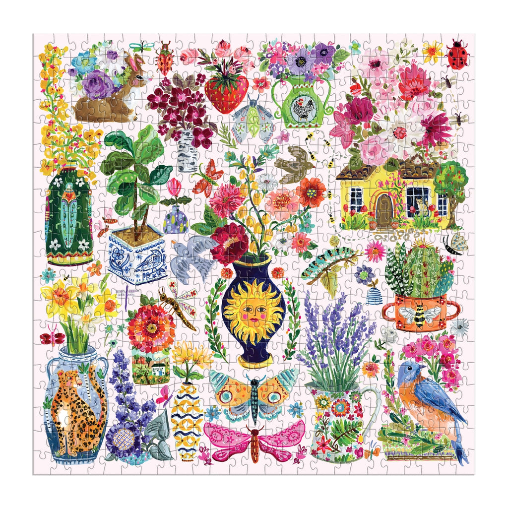 Buzzy Bouquets 500 Piece Jigsaw Puzzle - Freshie & Zero Studio Shop