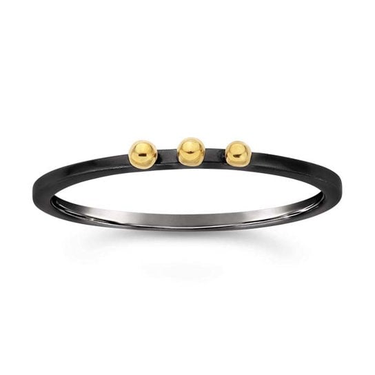 Gold Dots Oxidized Ring - Freshie & Zero Studio Shop