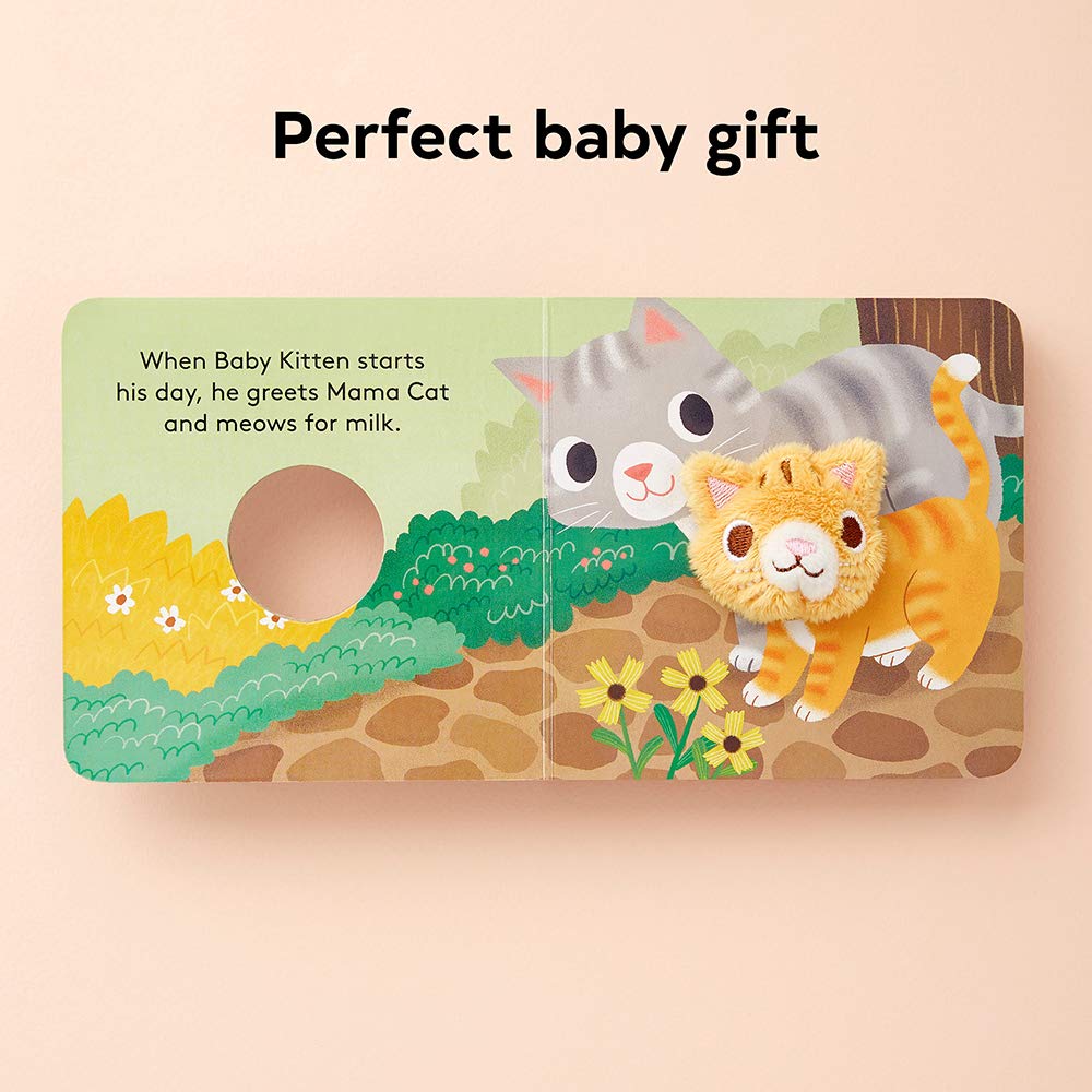 Baby Kitten Finger Puppet Board Book - Freshie & Zero Studio Shop