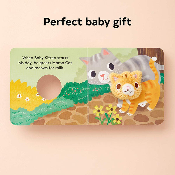 Baby Kitten Finger Puppet Board Book - Freshie & Zero Studio Shop
