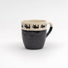 Stoneware Silly Cat Mug | Black and Beige - Freshie & Zero Studio Shop