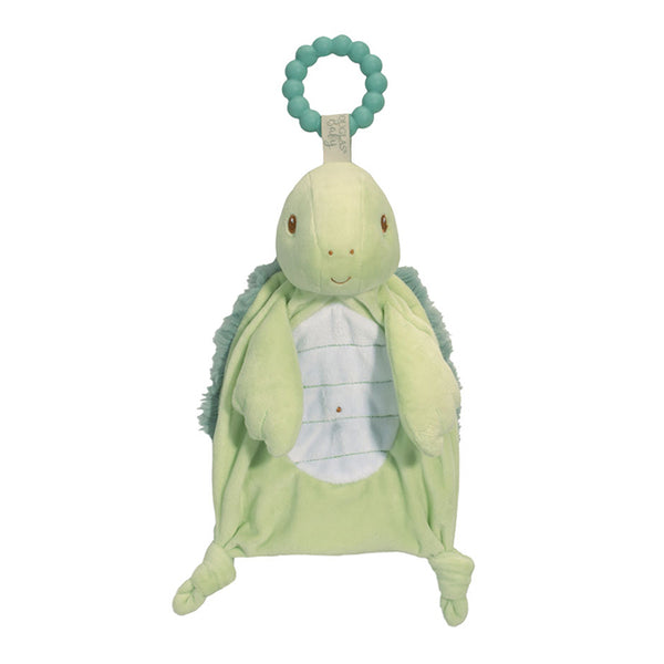 Douglas Kai Turtle plush baby teether toy with soft fabric and textured teething surface for infants.