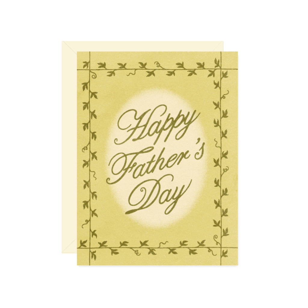Father’s Day Vine Border Card - Freshie & Zero Studio Shop