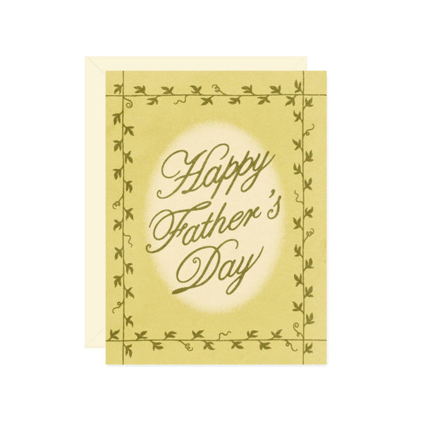 Father’s Day Vine Border Card - Freshie & Zero Studio Shop