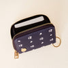 Zip Around Wallet - Pretty Posies Navy - Freshie & Zero Studio Shop
