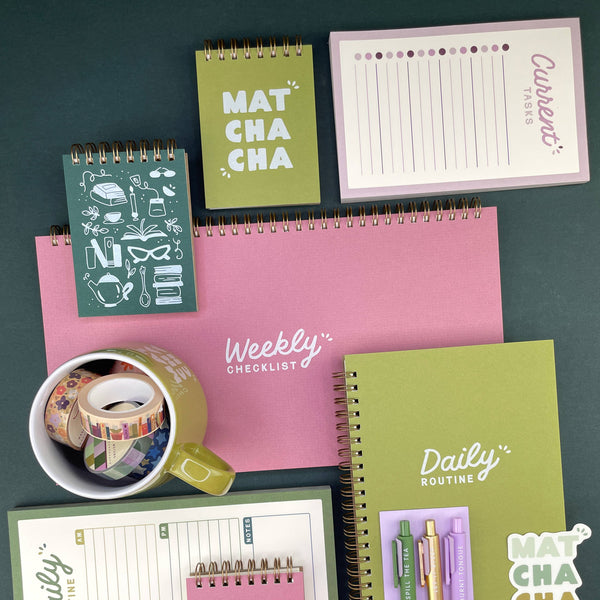 Undated weekly planner from Ruff House Print Shop with daily sections for organizing weekly routines and schedules.