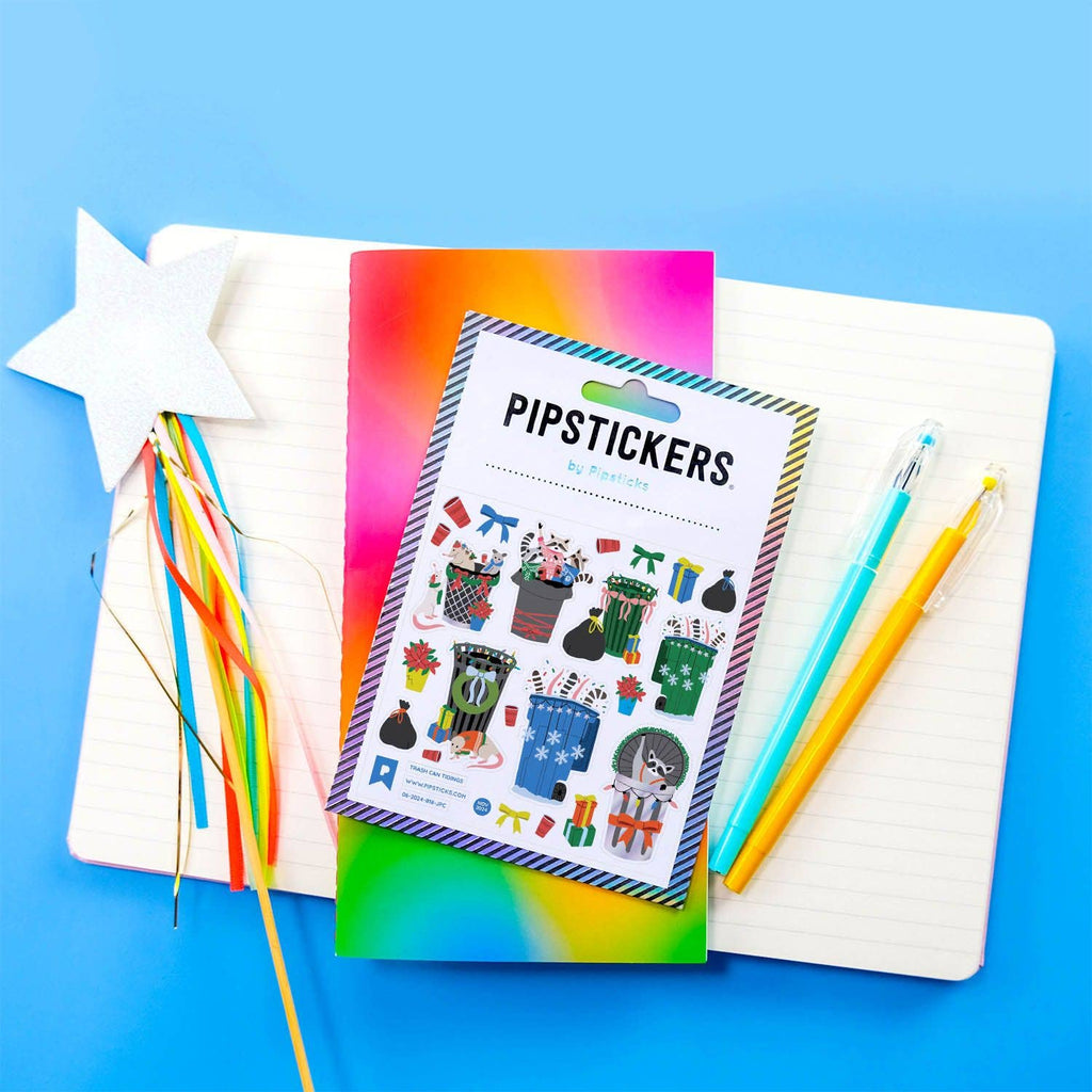 Trash Can Tidings Sticker Sheet by Pipstickers - Freshie & Zero Studio Shop
